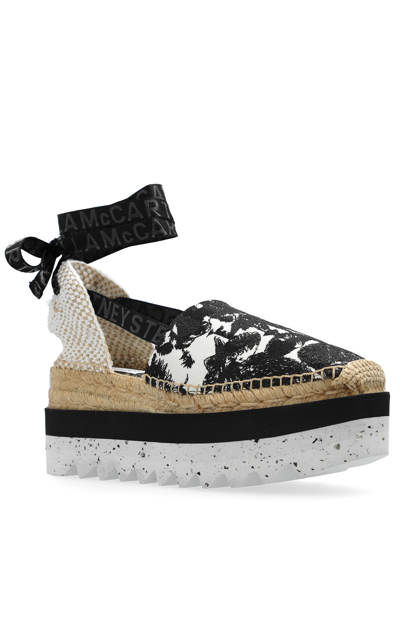 Black 'Gaia' platform espadrilles Stella McCartney
